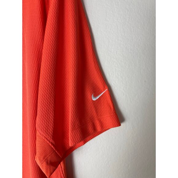 Nike Golf Dri-FIT Orange Short Sleeve Shirt - Men's Large - Picture 3 of 7
